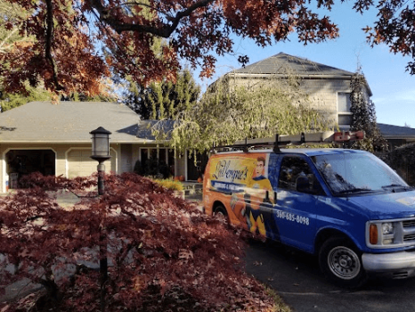 Man working on a septic inspection