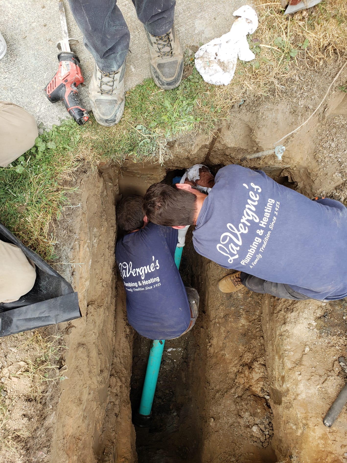 Technician working on a home system in Mount Vernon, WA