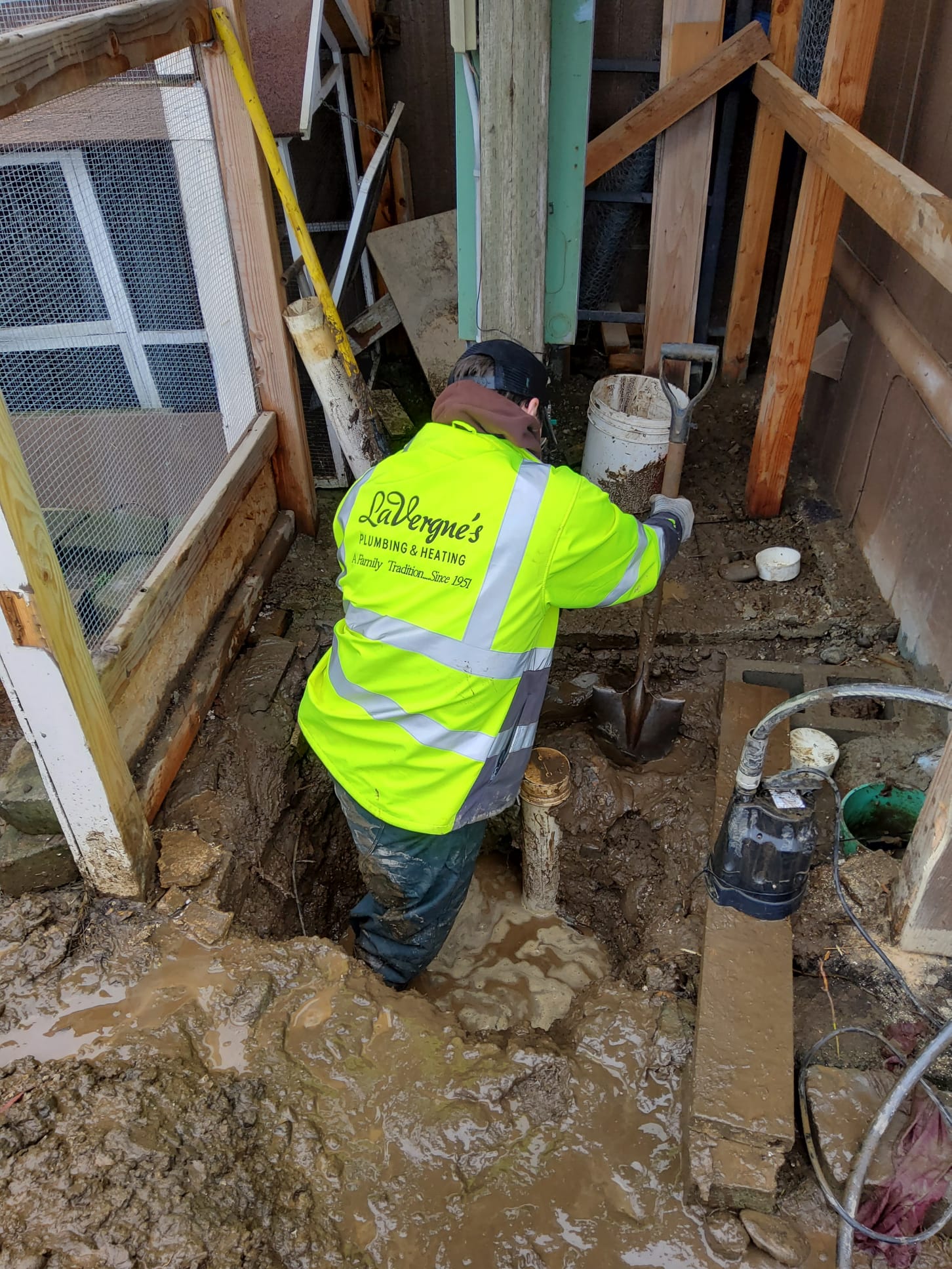 Technician working on a home system in Maple Falls, WA