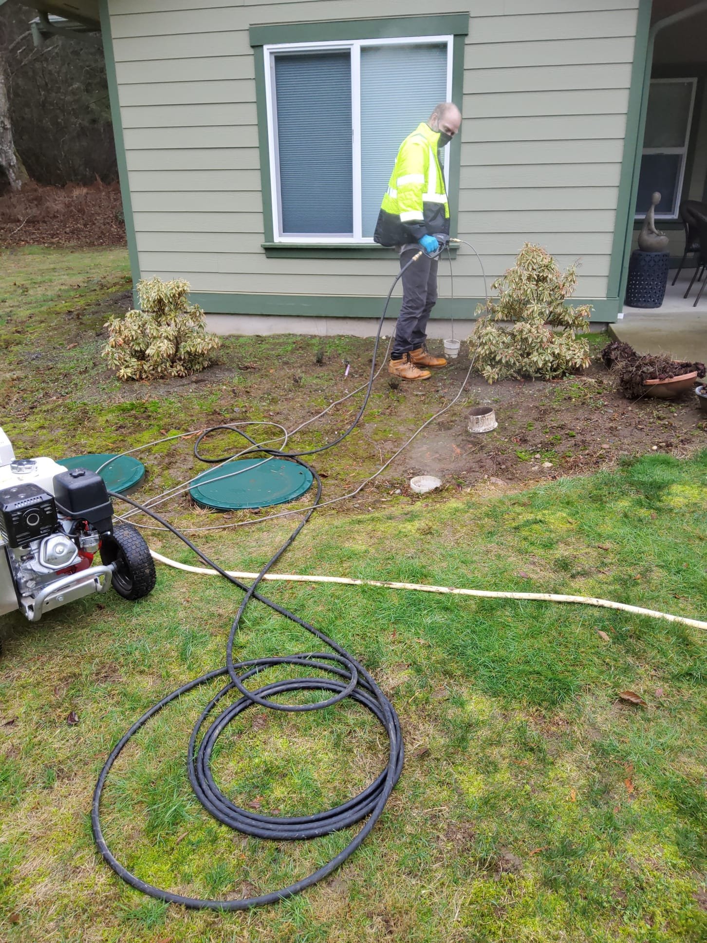 LaVergne's plumbing specialist diagnosing a hidden water leak for a local homeowner