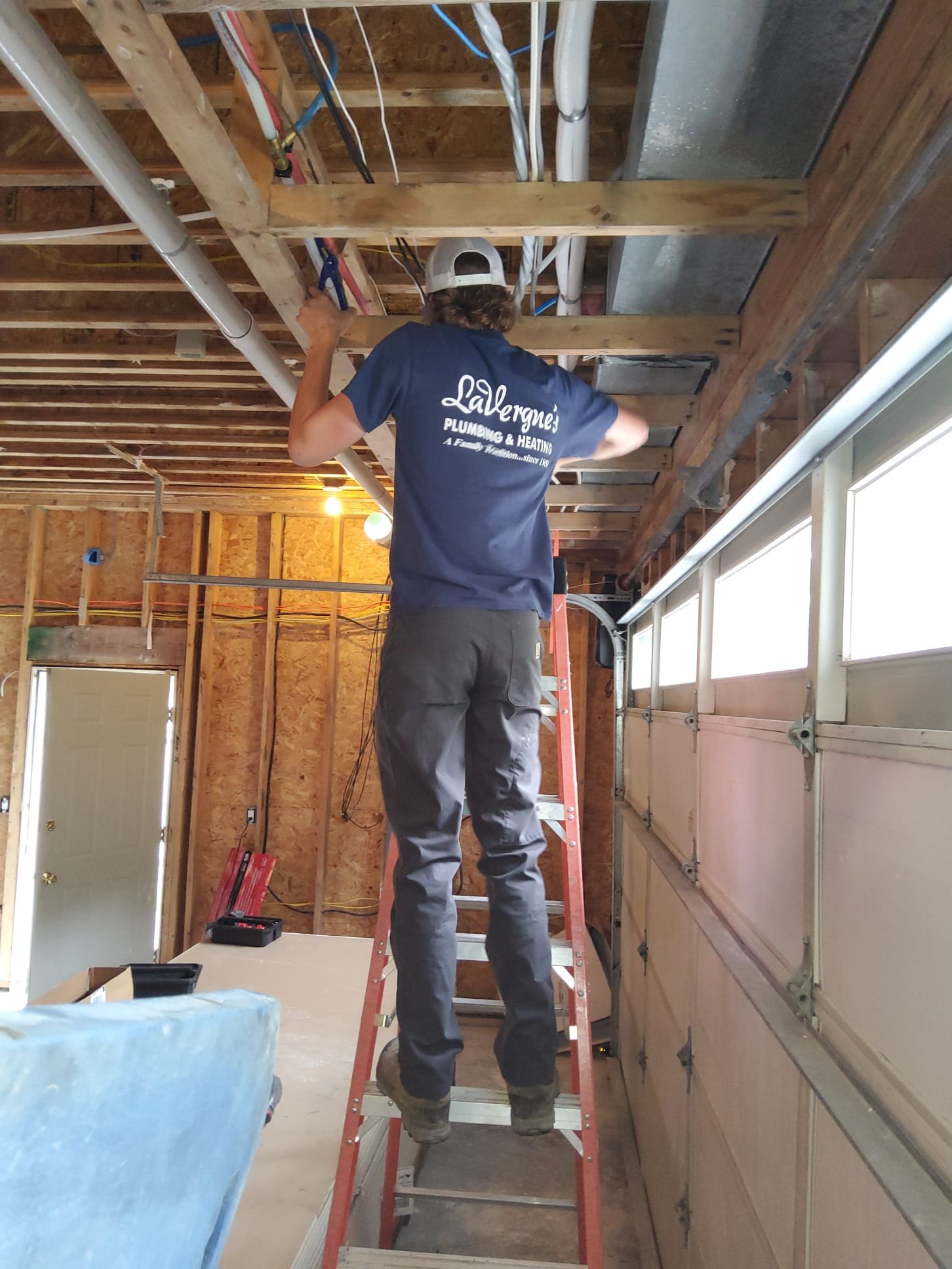 Technician working on a home system in Lynden, WA