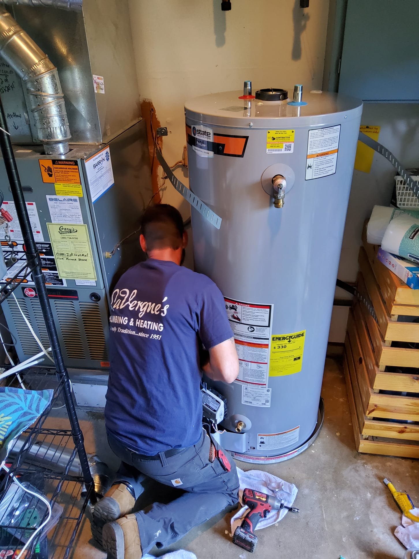 Technician working on a home system in Lyman, WA