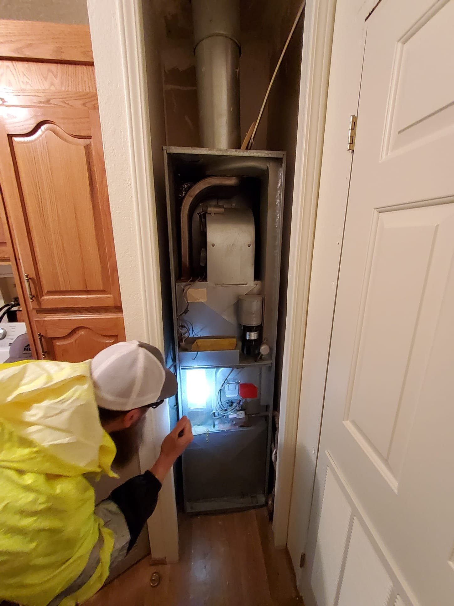 New sewer lateral installed at proper grade by LaVergne's Plumbing crew