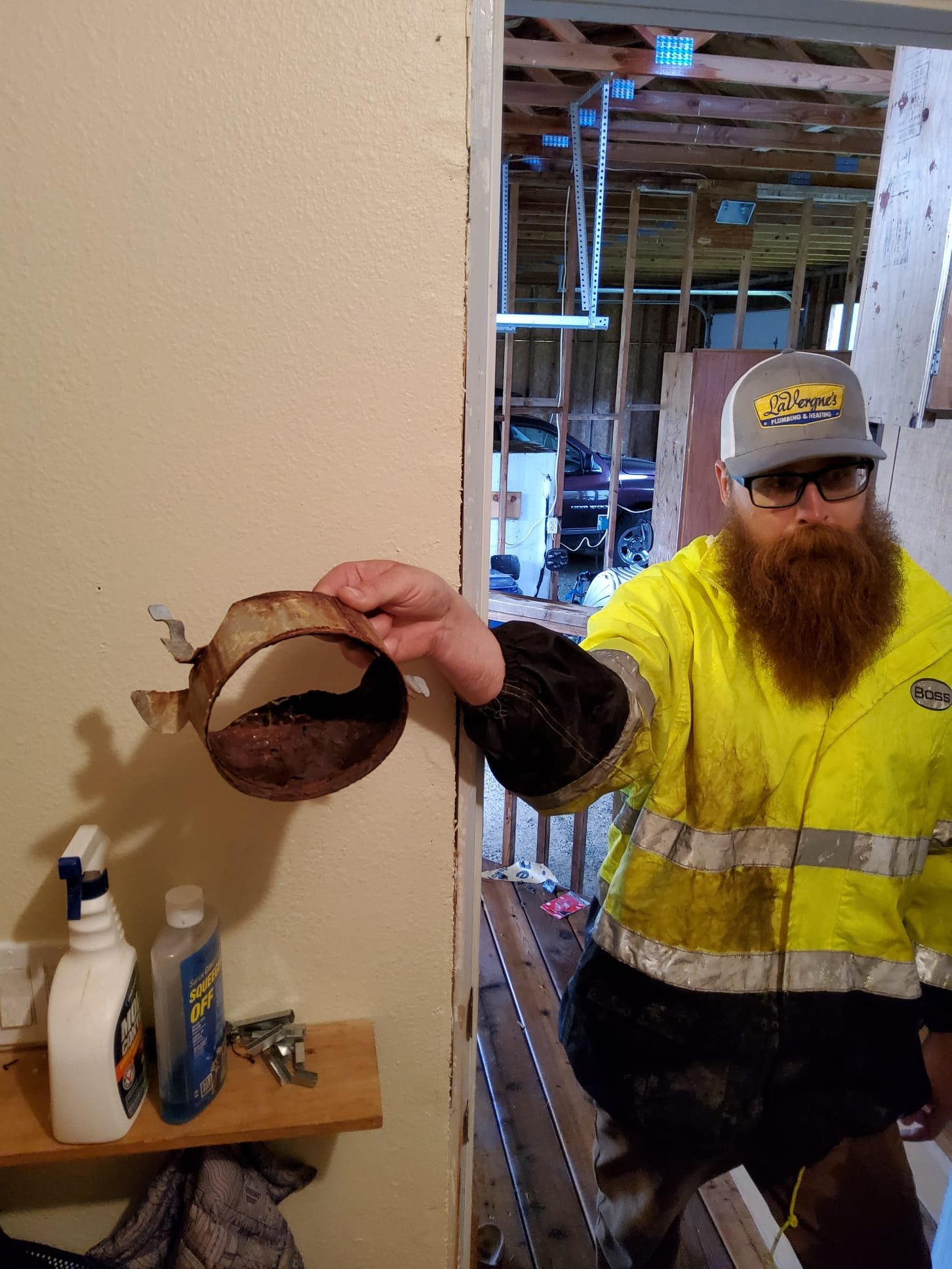 Pitless adapter and wellhead connection completed on a new LaVergne's pump installation