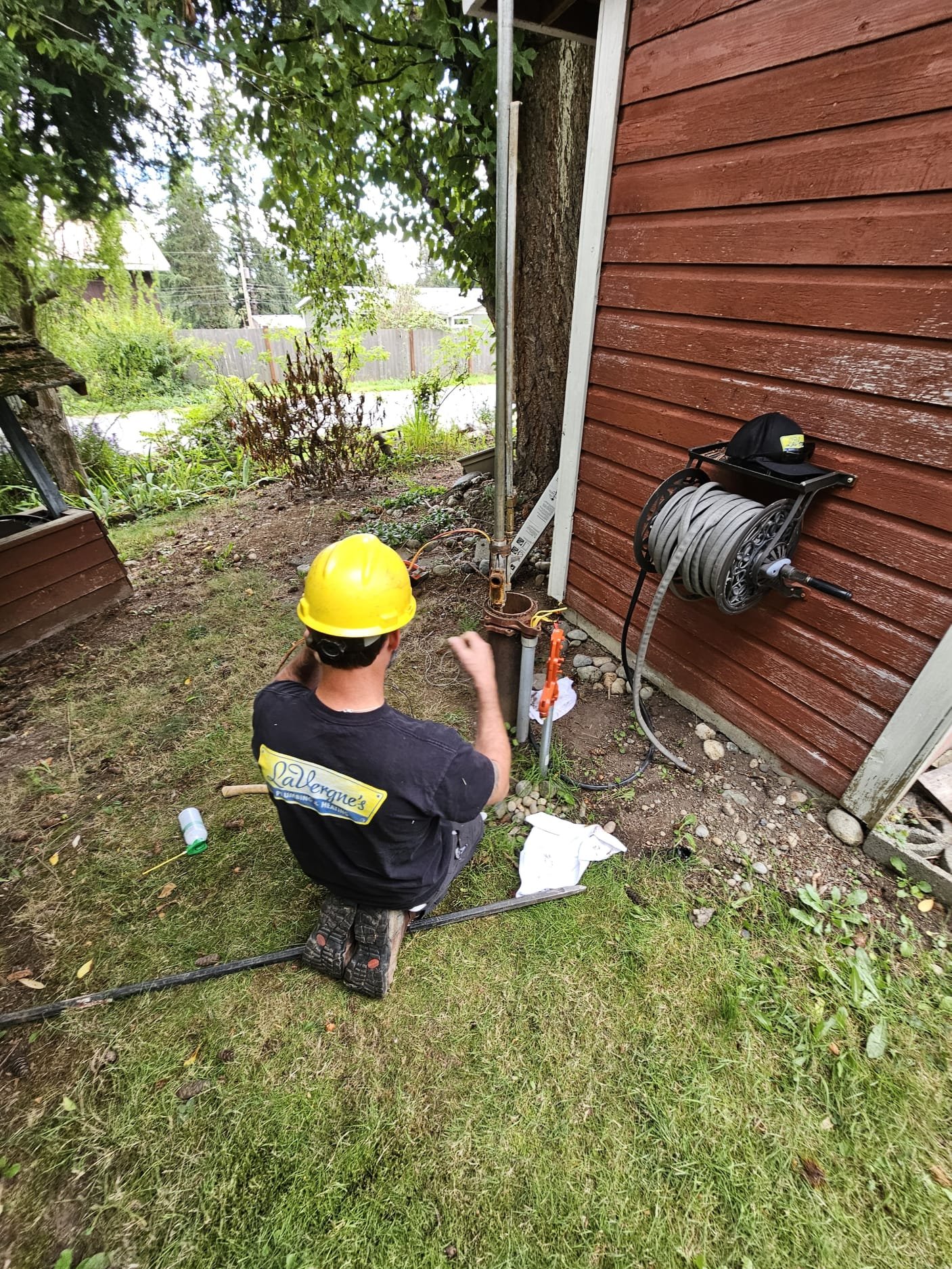 Technician working on a home system in Burlington, WA