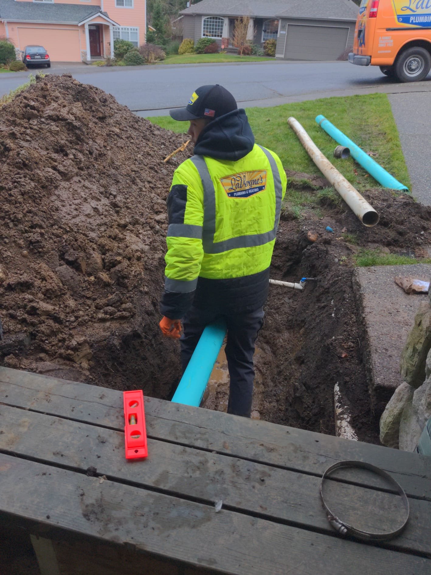 Technician working on a home system in Bow, WA