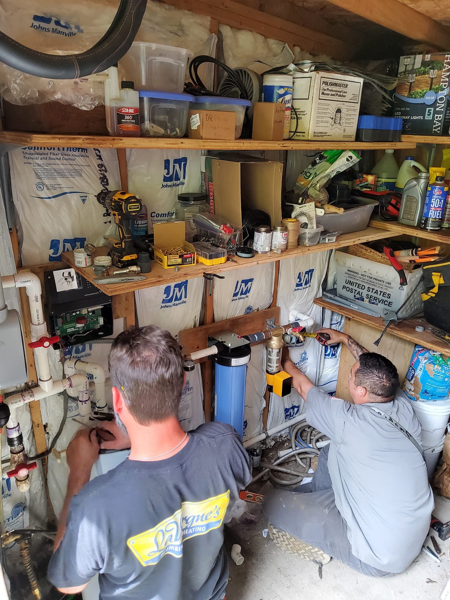 Technician working on a home system in Sedro-Woolley, WA