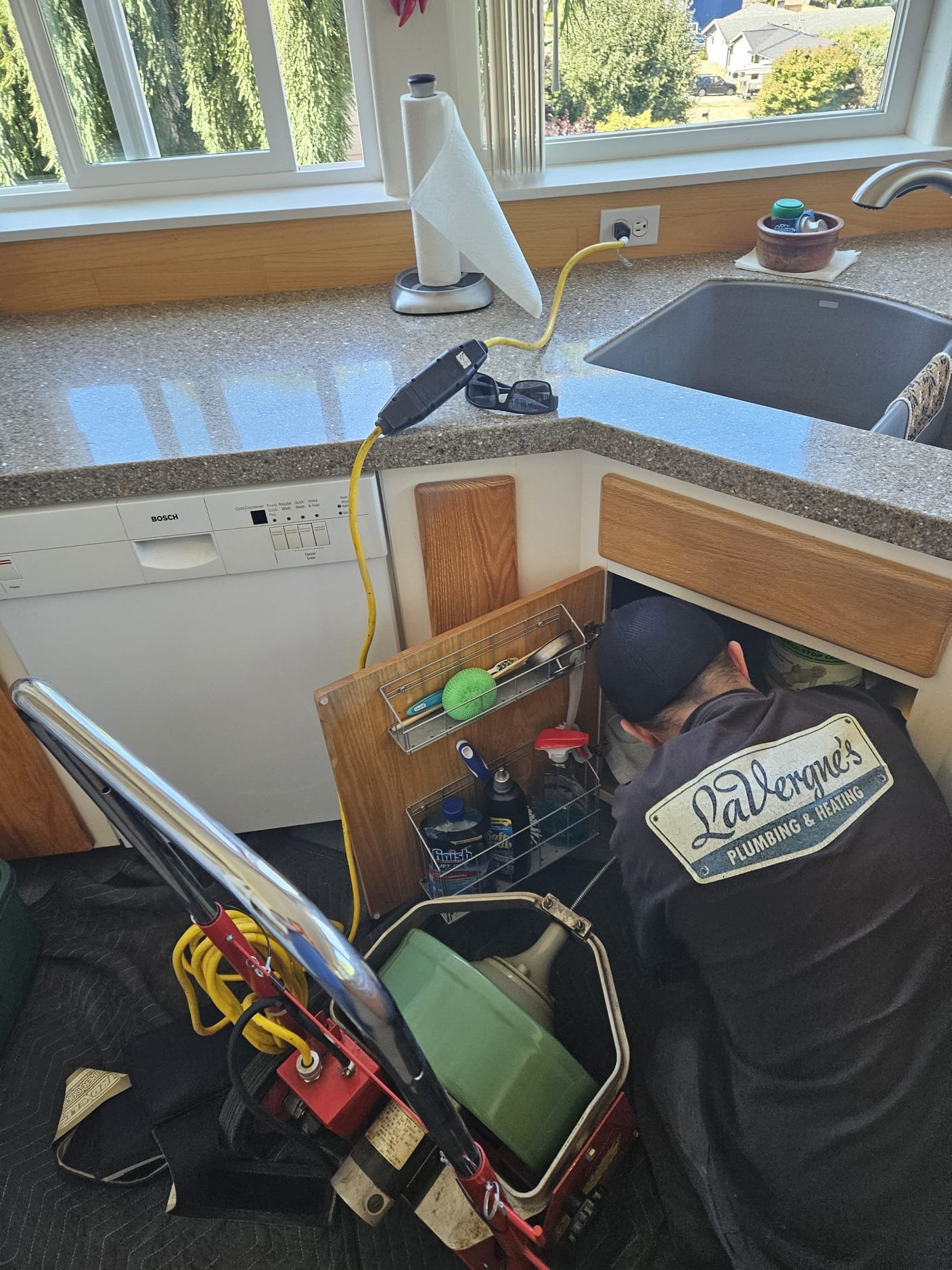 New water service line installation from meter to home by LaVergne's Plumbing