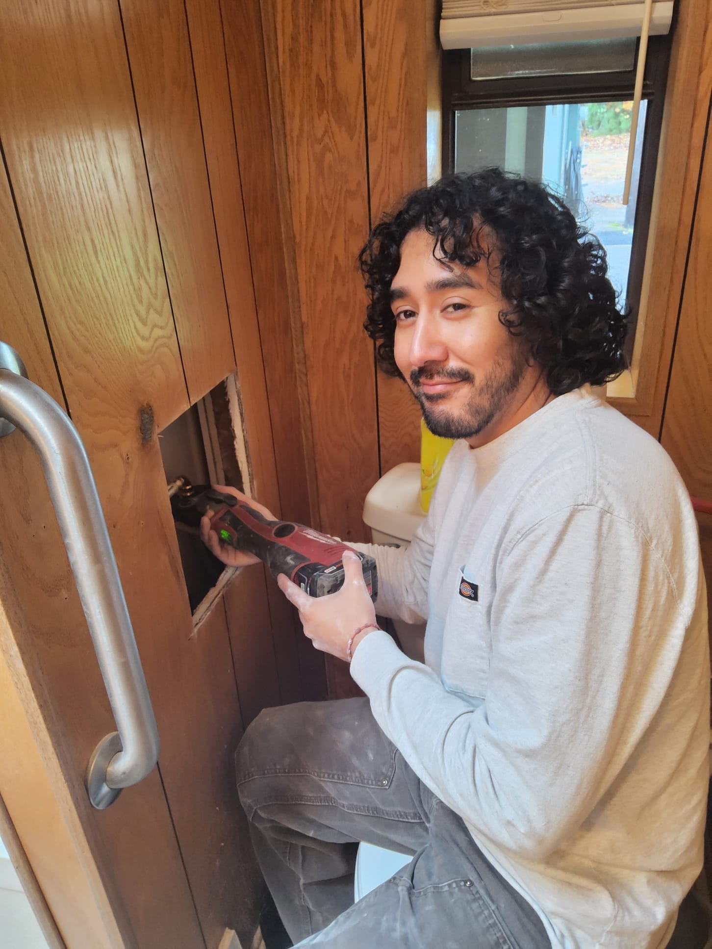 Technician working on a home system in Custer, WA