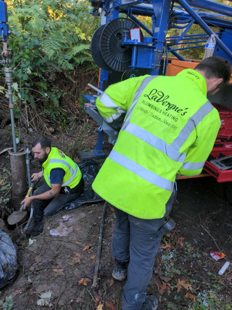 Outdoor plumbing work