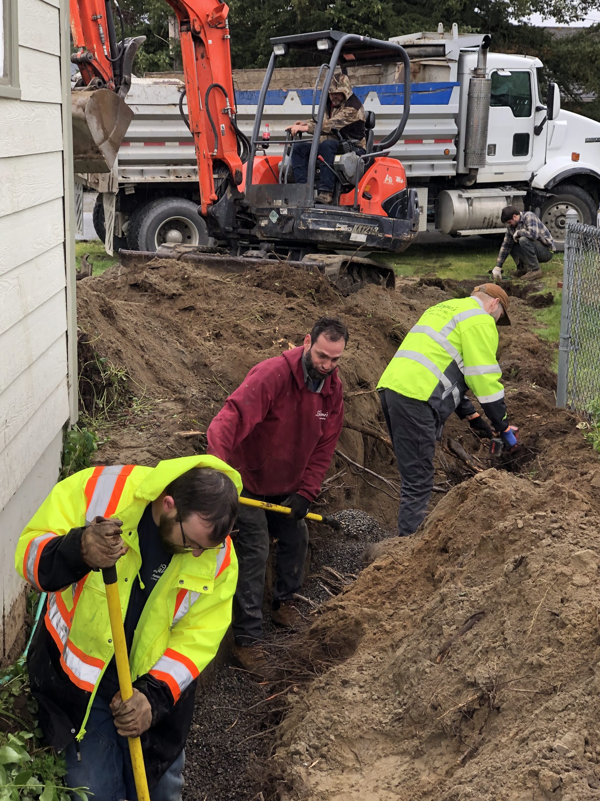 Technician working on a home system in Conway, WA